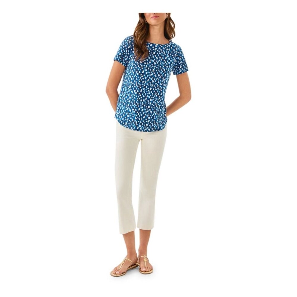 NWT Lilly Pulitzer Key West Top M Starlight Navy You’re An Animal - Picture 2 of 4